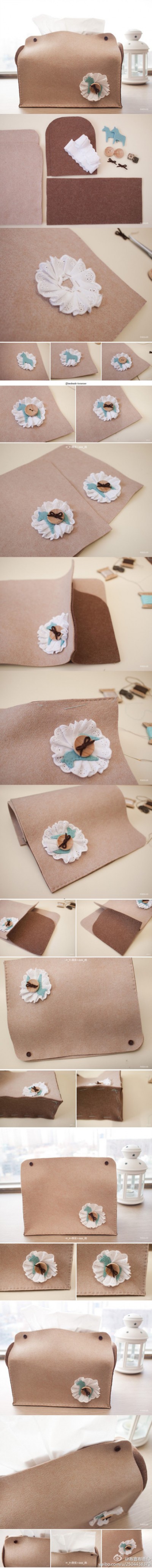 How to make special napkin box step by step DIY tutorial instructions