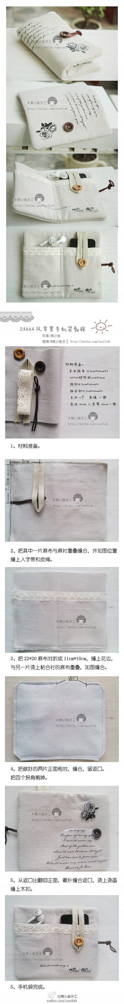 How to make your cool iphone bag step by step DIY tutorial instructions