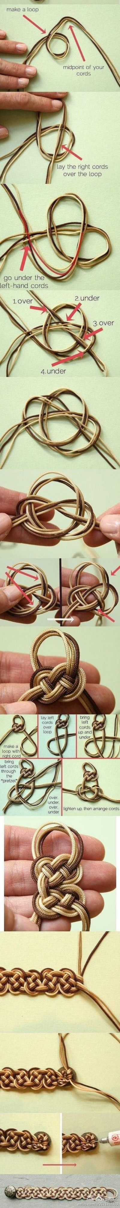 How to make your own beautiful bracelet step by step DIY tutorial picture instructions