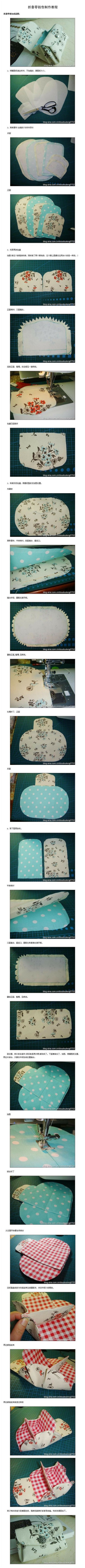 How to make your own beautiful coin bag step by step DIY tutorial picture instructions