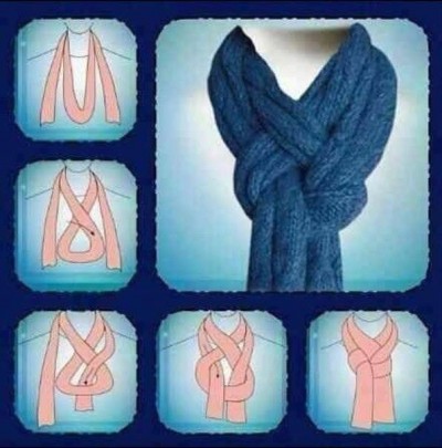How to tie a scarf step by step DIY tutorial instructions