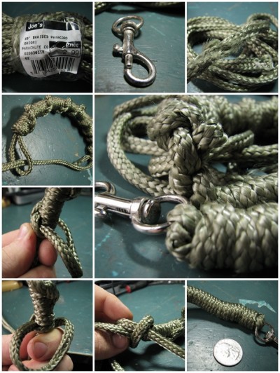 how to make Paracord dog leash step by step DIY tutorial instructions thumb