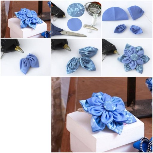How To Make Beautiful Cloth Flower step by step DIY tutorial instructions thumb