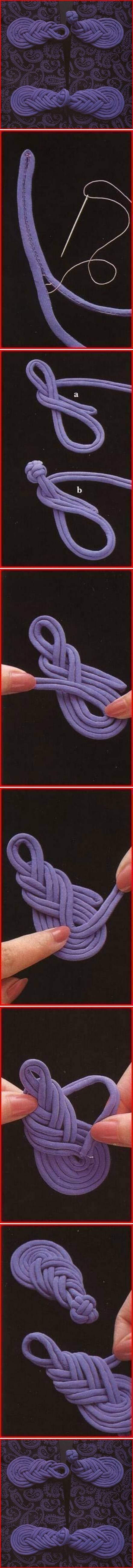 How To Make Chinese Knot toggle step by step DIY tutorial instructions