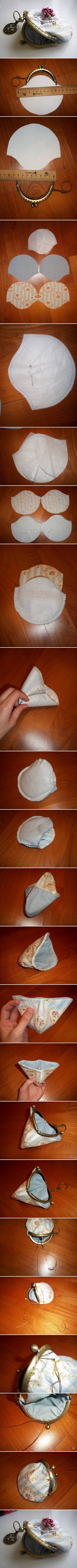 How To Make custom Sew jewelry Purse step by step DIY tutorial instructions