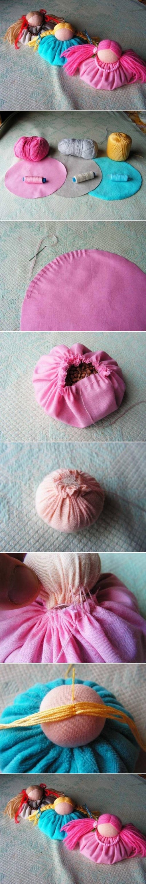 How To sew Cute custom Fabric Doll decoration step by step DIY tutorial instructions
