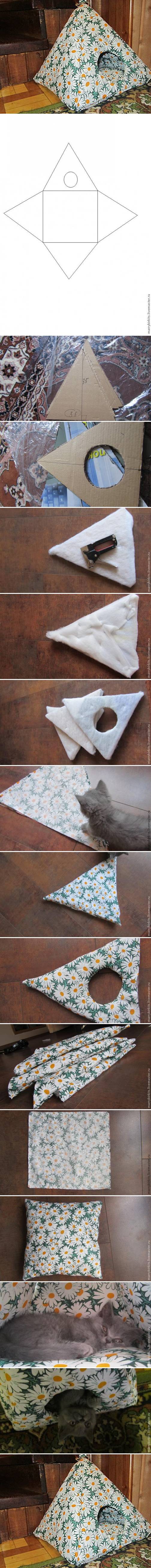 How to Make Cat house step by step DIY tutorial instructions