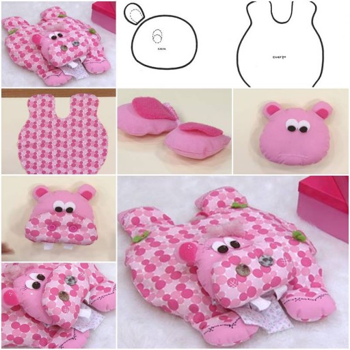 How to Make Hippo Pillow step by step DIY tutorial instructions thumb