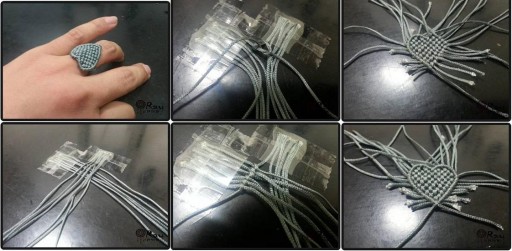 How to make Chinese Knot Heart Ring step by step DIY tutorial instructions thumb