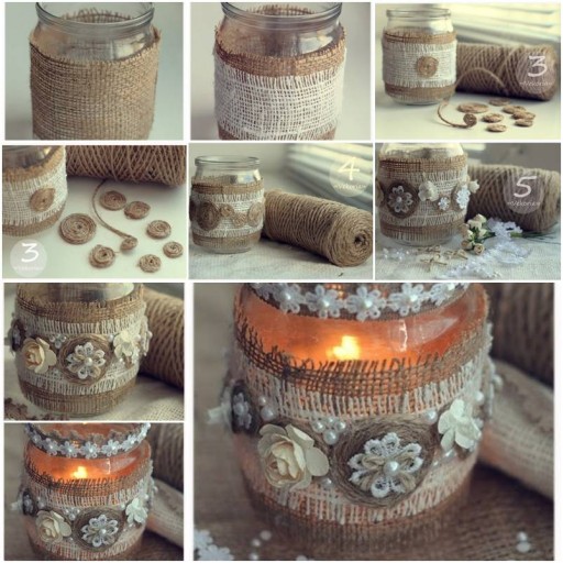 How to make Custom Vintage Candle Holder step by step DIY tutorial instructions thumb