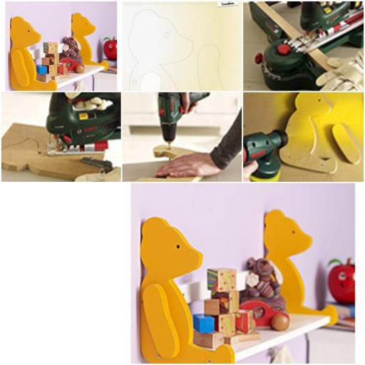 How to make Cute Bear Storage Shelves step by step DIY tutorial instructions thumb
