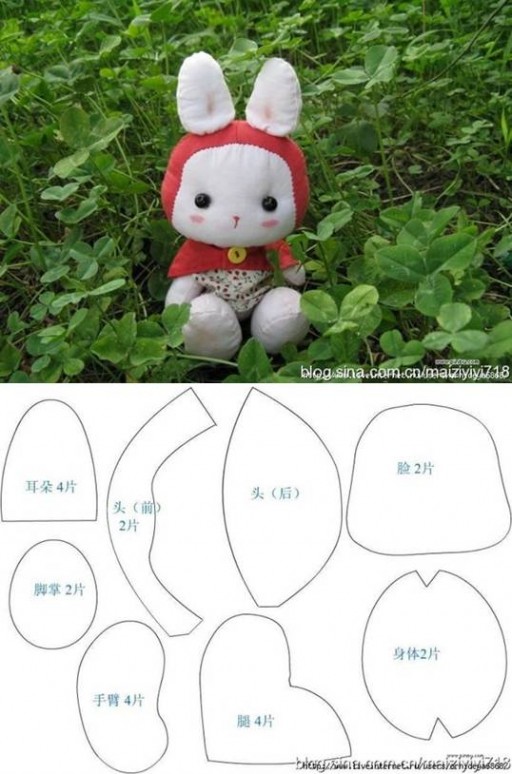How to make Cute Little Fabric Rabbit s step by step DIY tutorial instructions