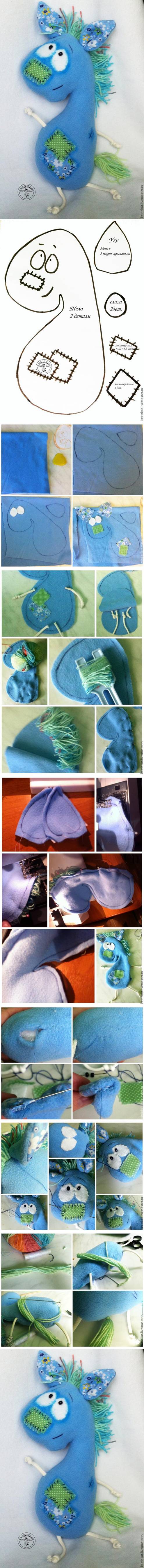How to make Fabric Mark Horse step by step DIY tutorial instructions