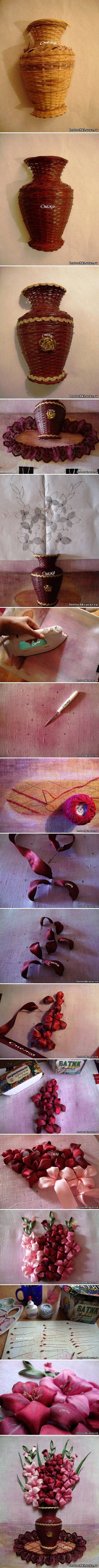 How to make Gladioli in a Vase step by step DIY tutorial instructions