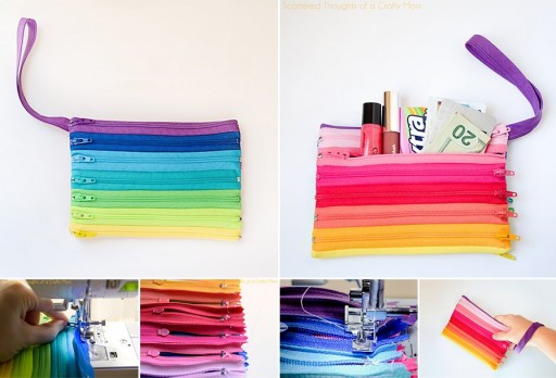 How to make cool zipper bags step by step DIY tutorial instructions