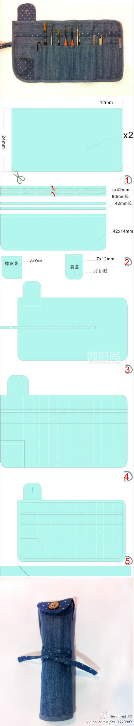 How to make nice  container for paint Brush step by step DIY tutorial instructions