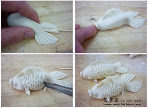 How to make pretty food fish step by step DIY tutorial instructions