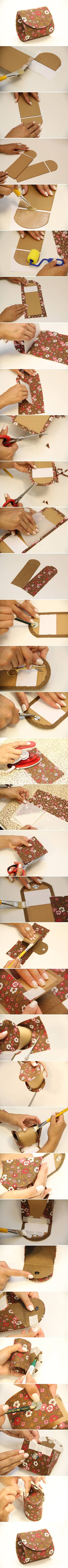 How to make your own beautiful designer money Pouch step by step DIY tutorial instructions