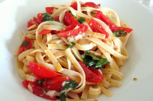 Cooking class time – How to cook Pasta Alla Checca – Easiest Pasta Recipe Ever step by step DIY tutorial instructions