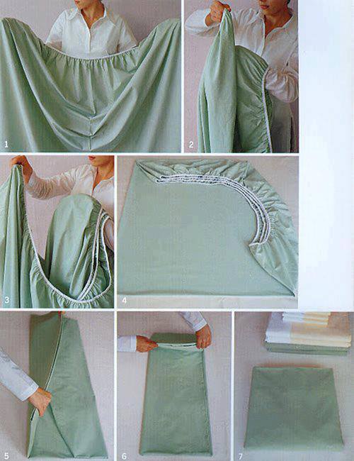how to fold fitted luxury sheets step by step DIY tutorial instructions