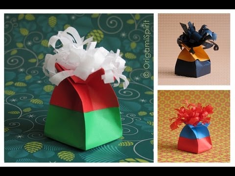 How To make origami twist gift boxes step by step DIY tutorial instructions