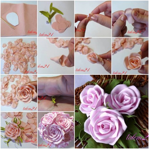 How To Make Fabulous Rose flowers step by step DIY tutorial instructions thumb