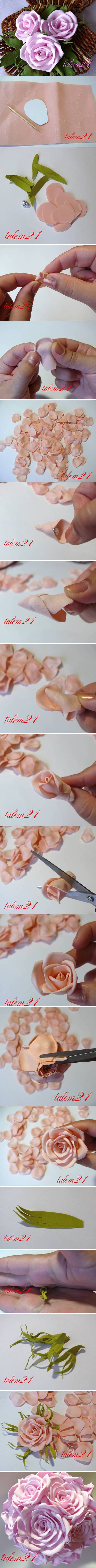 How To Make Fabulous Rose flowers step by step DIY tutorial instructions