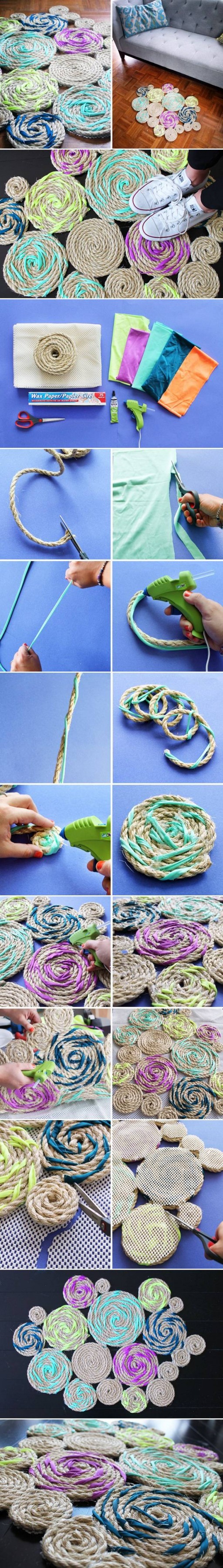 How to braid Original Rope floor mats step by step DIY tutorial instructions