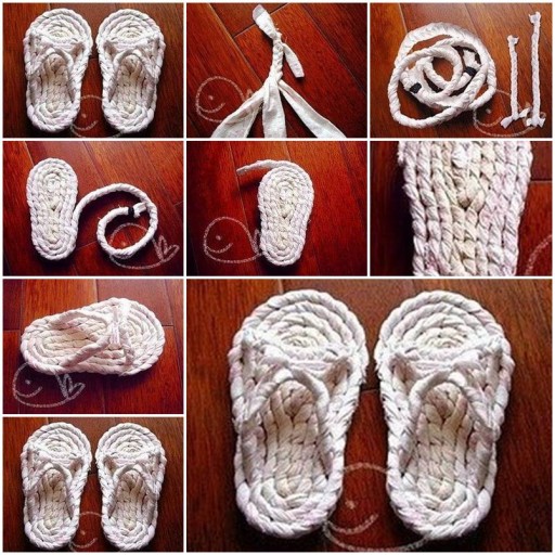 How to braid women house Slippers DIY tutorial instructions thumb