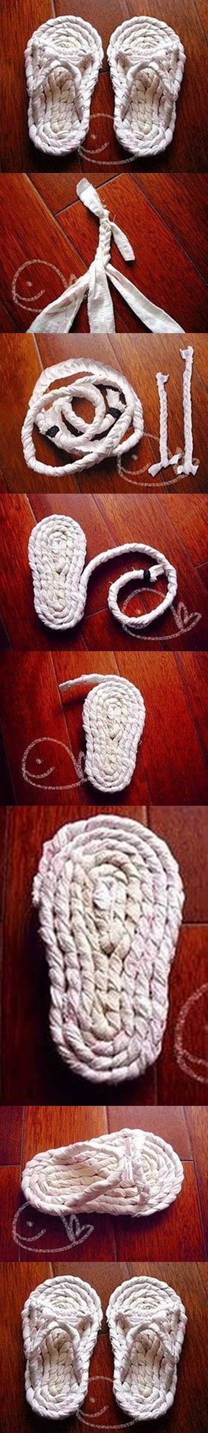 How to braid women house Slippers DIY tutorial instructions