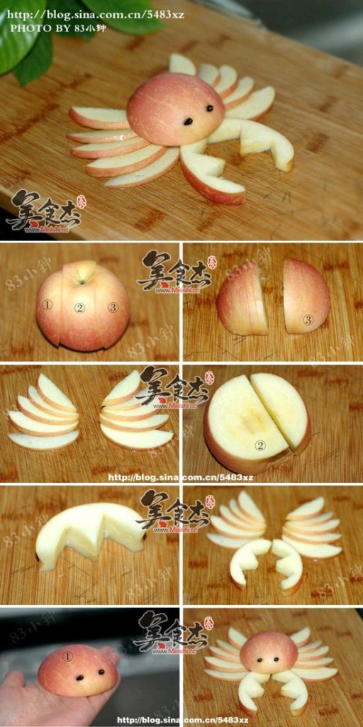 How to make Apple Crab step by step DIY tutorial instructions