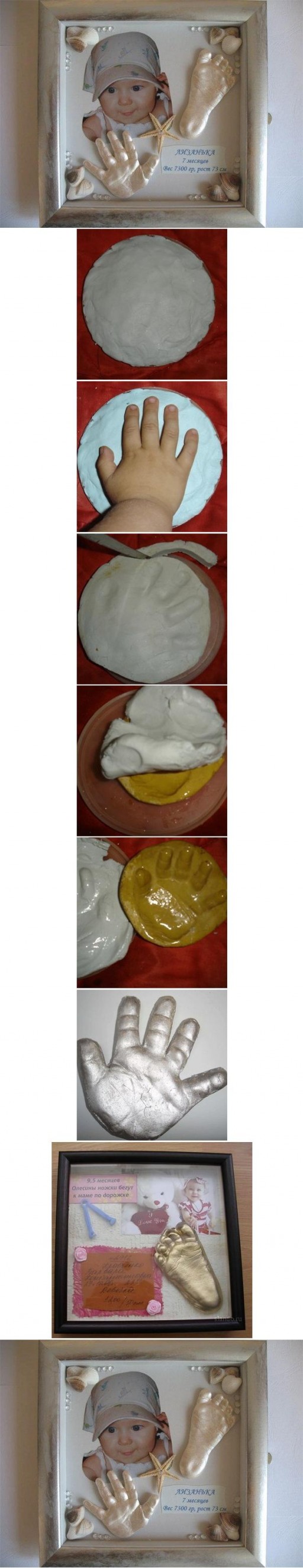 How to make Baby Hands and Feet Decoration step by step DIY tutorial instructions