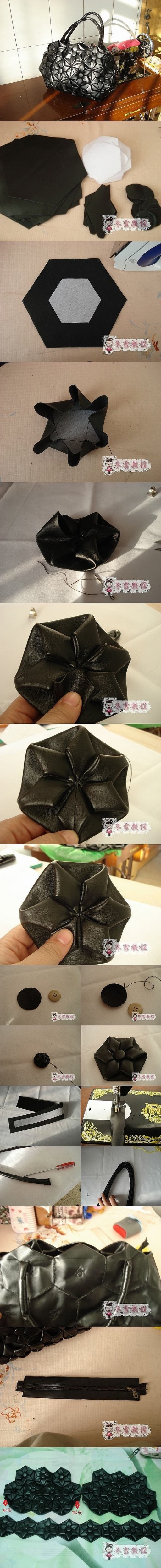 How to make Beautiful Fashion Handbag step by step DIY tutorial instructions