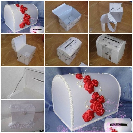 How to make Cardboard storage Box Art DIY tutorial instructions thumb