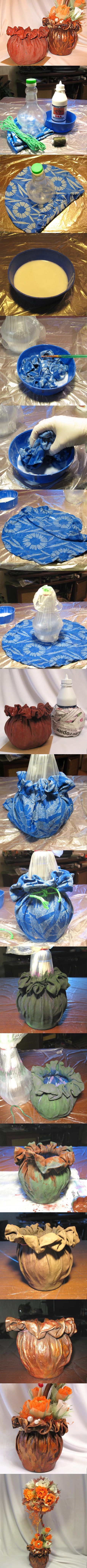 How to make Cloth Plant Pot DIY tutorial instructions