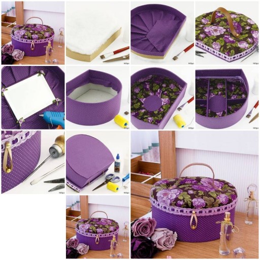 How to make Cute Makeup Box DIY tutorial instructions thumb