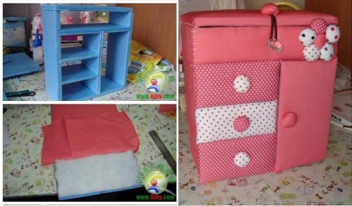 How to make Cute Toy Dresser step by step DIY tutorial instructions thumb