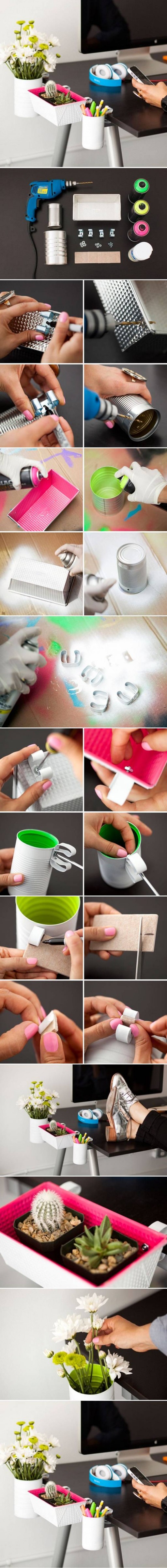 How to make Desk Deck step by step DIY tutorial instructions