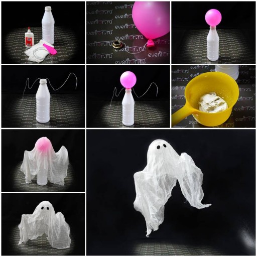 How to make Ghost Home Halloween Ideas DIY tutorial instructions thumb