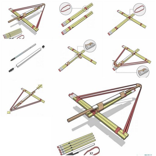 How to make Pencil Bows step by step DIY tutorial instructions thumb