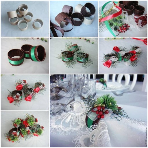 How to make Toilet Paper Roll Custom Napkin Rings DIY tutorial instructions thumb