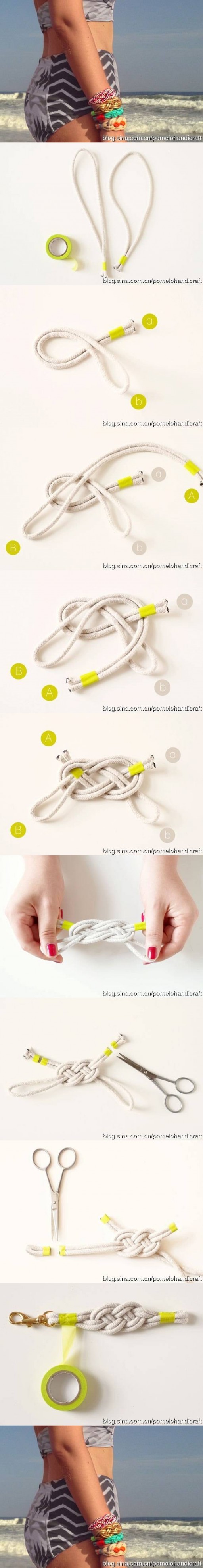 How to make beautiful Knots custom Bracelets DIY tutorial instructions