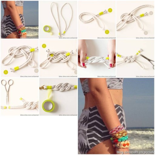 How to make beautiful Knots custom Bracelets DIY tutorial instructions thumb