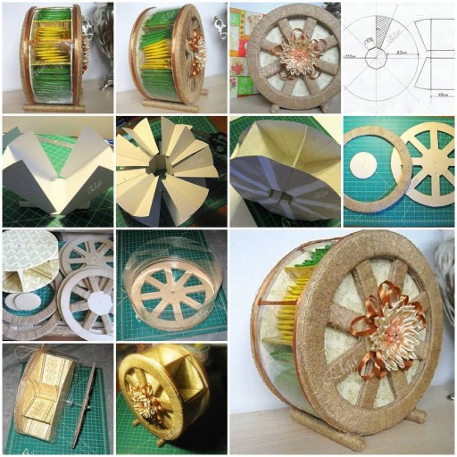 How to make cool wheel rack for Tea bag DIY tutorial instructions thumb