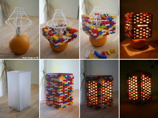 How to make lego lighting shade step by step DIY tutorial instructions