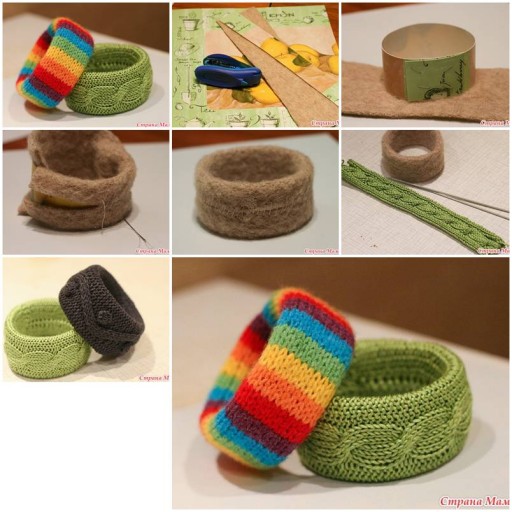 How to make pretty Crochet Wristband DIY tutorial instructions thumb