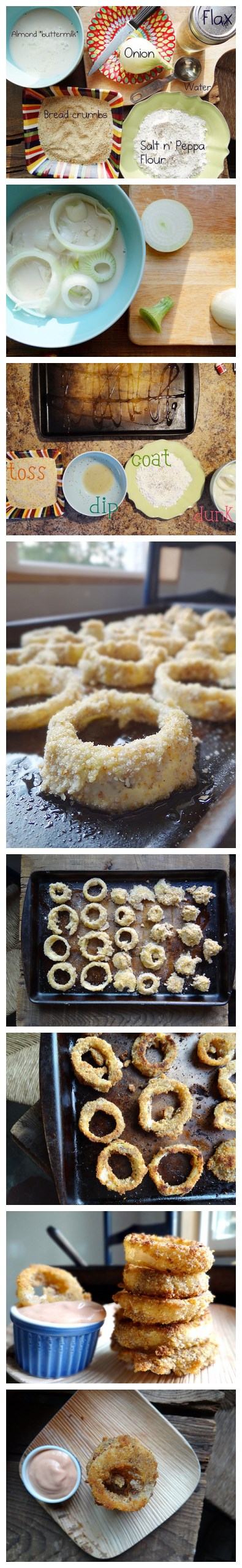 Cooking classes - How to bake health onion rings step by step DIY tutorial instructions