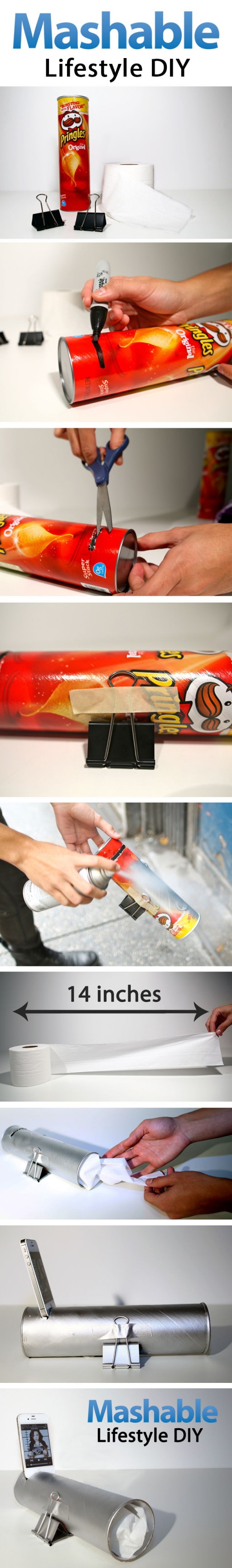 How to make Amplifying Mobile Speaker step by step DIY tutorial instructions