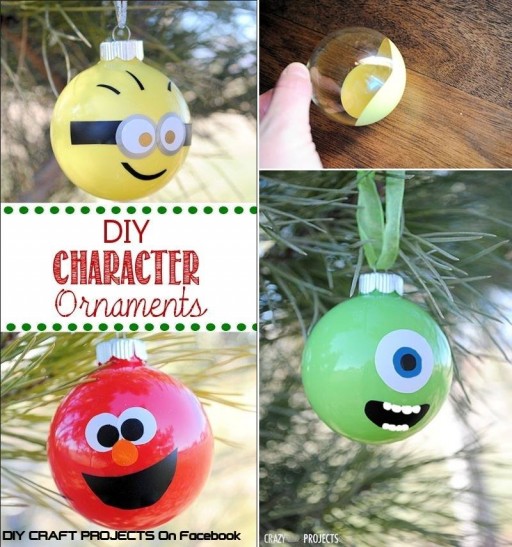 How to make Character ornaments step by step DIY tutorial instructions