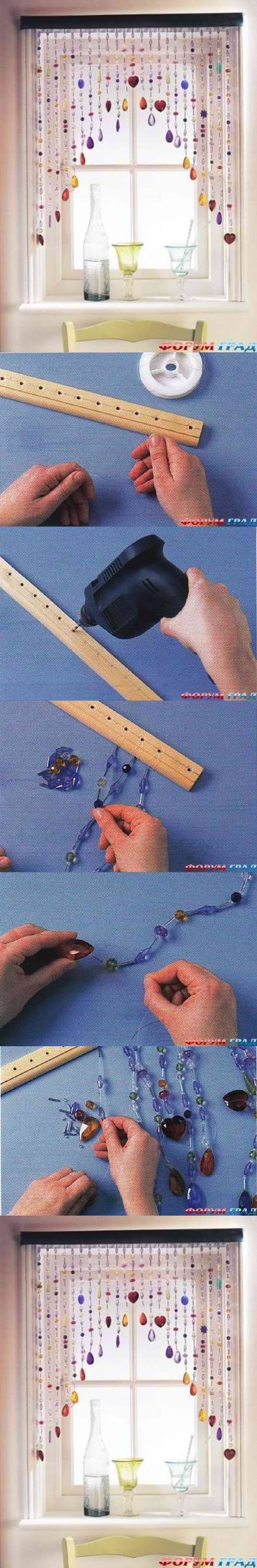 How to make Cute Blinds Curtain step by step DIY tutorial instructions